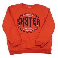 Červená mikina s nápisy Primark