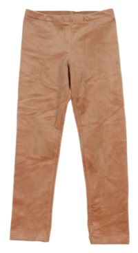 Růžové plyšové legíny H&M