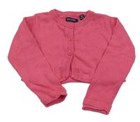 Růžový propínací crop svetr Blue Seven 