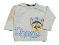 Světlešedá mikina - Tlapková patrola Nickelodeon