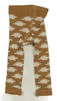 Hnědé punčocháčové legíny s diny Jojo Maman Bébé