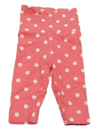 Růžové puntíkaté legíny H&M