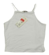 Nové - Bílý crop top E-Vie