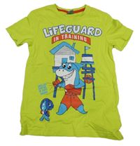 Světlezelené tričko se žralokem Kiki&Koko