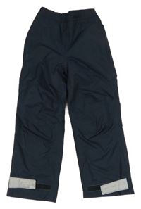 Tmavomodré šusťákové voděodolné kalhoty Tchibo