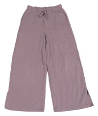 Lila široké tepláky H&M