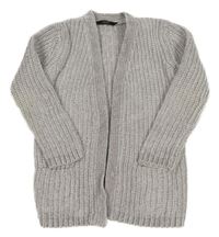 Světešedý třpytivý žinylkový cardigan George