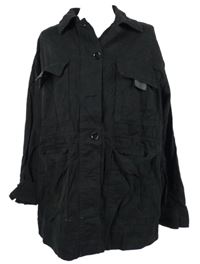 Dámská černá plátěná bunda Topshop 