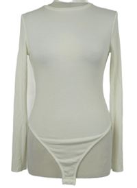 Dámské smetanové žebrované body Primark 