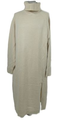 Dámské béžové svetrové šaty rolákem H&M