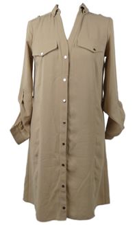 Dámské pudrové košilové šaty River Island 