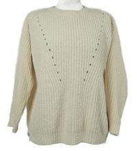 Dámský smetanový žinylkový ažurový svetr F&F