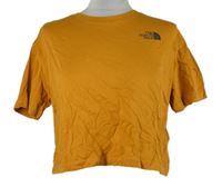 Dámské hořčicové crop tričko s logem The North Face 