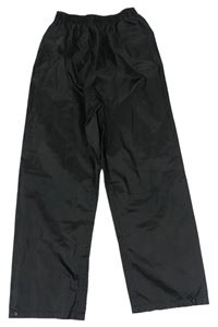 Černé šusťákové voděodolné kalhoty