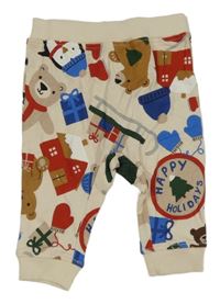 Béžové tepláky s obrázky H&M