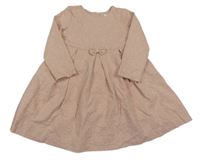 Světlerůžové vzorované teplákové šaty C&A