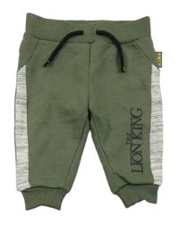 Khaki-melirované tepláky s nápisem Disney