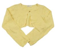 Žluté svetrové bolerko H&M