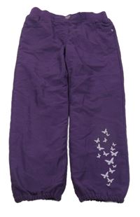 Fialové zateplené kalhoty Topolino