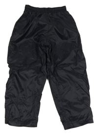 Černé šusťákové outdoorové kalhoty 