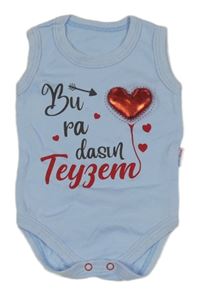 Světlemodré body se srdíčkem