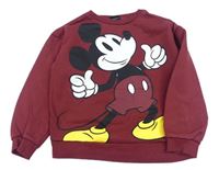 Mahagonová mikina s Mickeym Disney