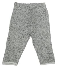 Šedé melírované pletené kalhoty zn. H&M