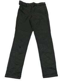 Černé koženkové legíny Next