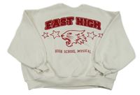 Bílá oversize mikina s nápisem - HSM Bershka