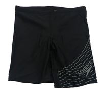 Černé nohavičkové plavky s logem Speedo