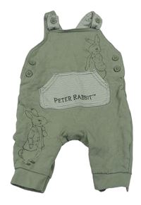 Zelenošedé laclové tepláky Petter Rabbit 