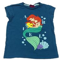 Petrolejové tričko s Ariel Disney