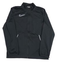 Černá propínací funkční sportovní mikina s logem Nike