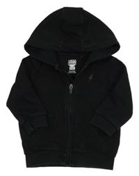 Černá propínací mikina s bleskem a kapucí zn. F&F