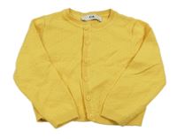 Žlutý propínací svetr se vzorem C&A