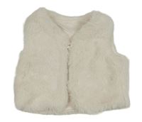 Pudrová kožešinová podšitá vesta George 