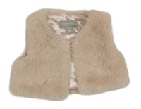 Světlerůžová kožešinová podšitá vesta Primark