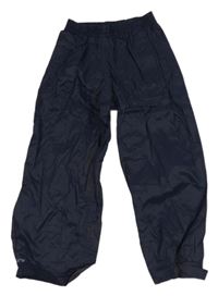 Tmavomodré šusťákové nepromokavé kalhoty Mountain Warehouse