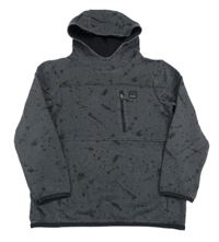 Šedo-černá vzorovaná mikina s kapucí George 