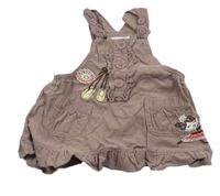 Světlevínové manšestrové laclové šay s nášivkami Bubble Gum