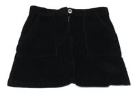 Černá manšestrová sukně M&Co. 