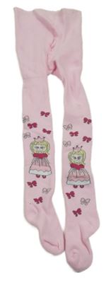 Světlerůžové punčocháče s princeznami 