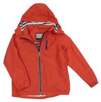 Červená šusťáková jarní bunda s odepínací kapucí Tchibo