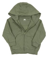 Khaki propínací mikina s kapucí F&F