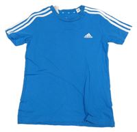 Modré tričko s logem Adidas