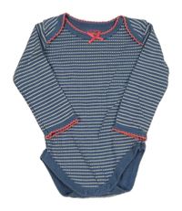 Modré body s puntíky Hema