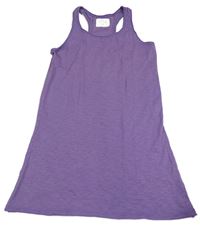 Tmavofialová melírovaná letní tunika H&M