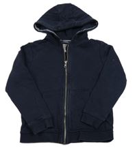 Tmavomodrá propínací mikina s kapucí M&S