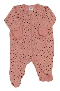 Růžovo-černý vzorovaný overal Gerber