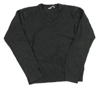 Tmavošedý melírovaný svetr M&S